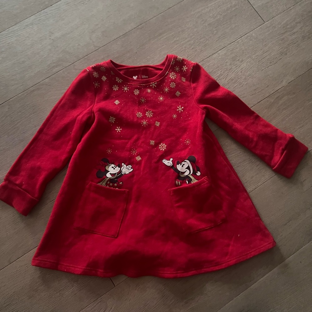 Minnie and Mickey Christmas 3t Christmas dress